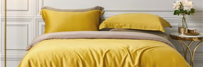 Double plain colors design bamboo bed sheet set (12)
